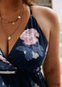 Plus Size Lace-Up Boho Floral Maxi Dress Athena